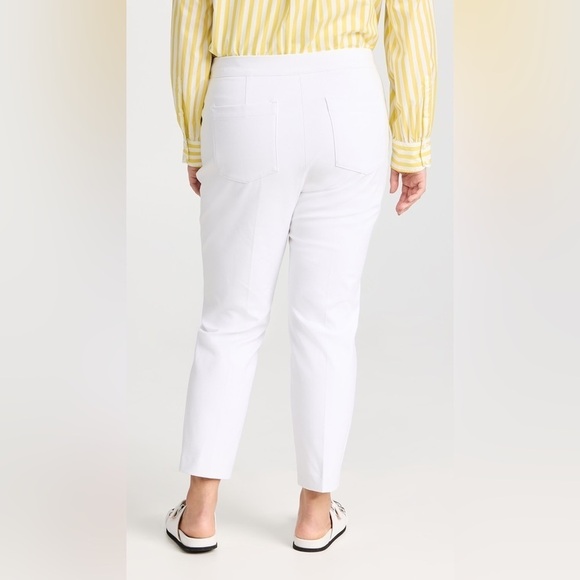 Spanx On-the-Go Ankle Slim Straight Pants in Classic White L Petite - Picture 8 of 13